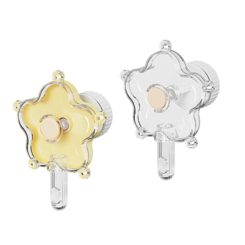 2pcs Interaction Foraging Toy Bird Mental-yellow transparent c