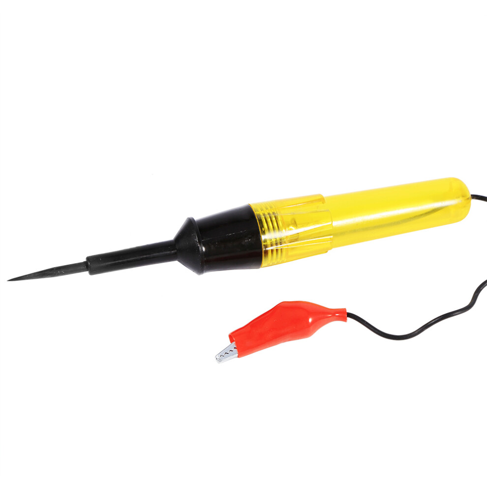 6V-24V Dc Car Truck Motorcycle Voltage Circuit Tester, 19Cm Probe Yellow 4691358559188