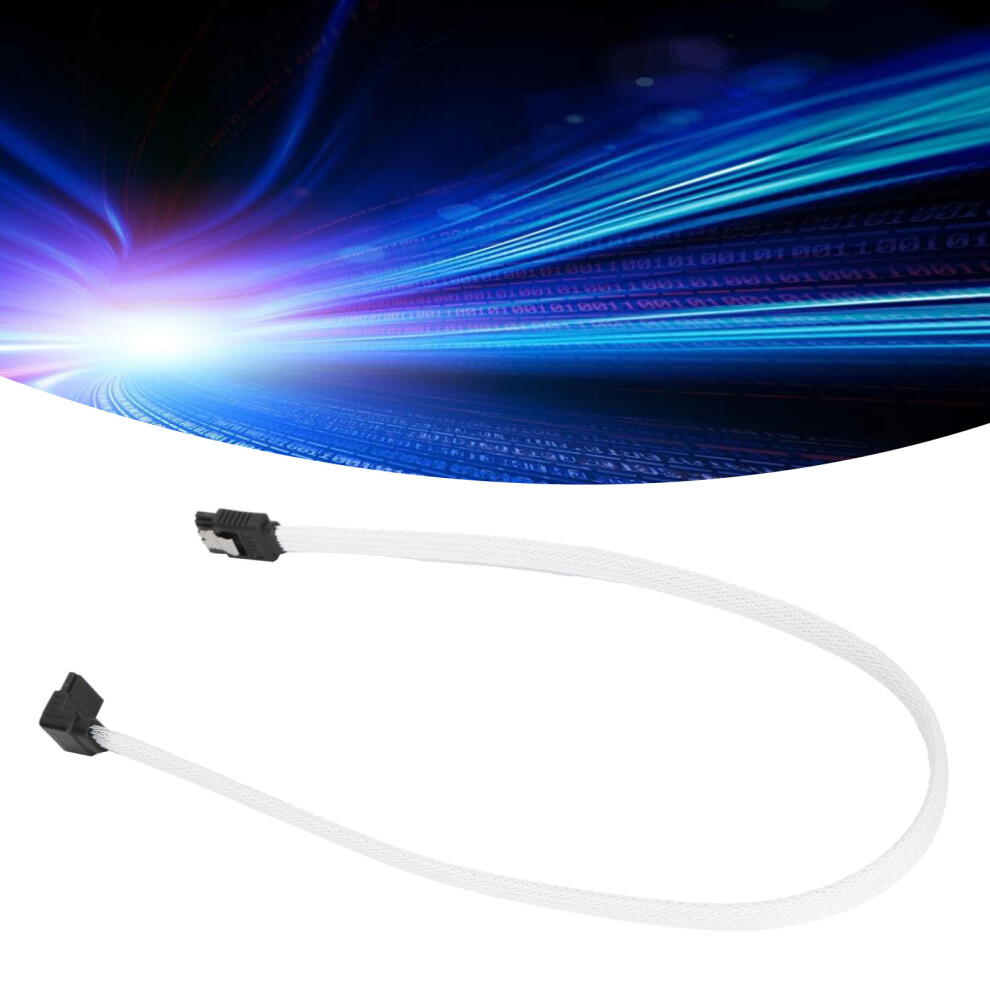 Sata Cable 3.0 Ssd 8Core 7P Elbow Data Extension For Speed Enhancement White 6901358559261
