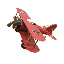 Decoratieve handwerk retro metalen ijzer tweedekker-L Rood