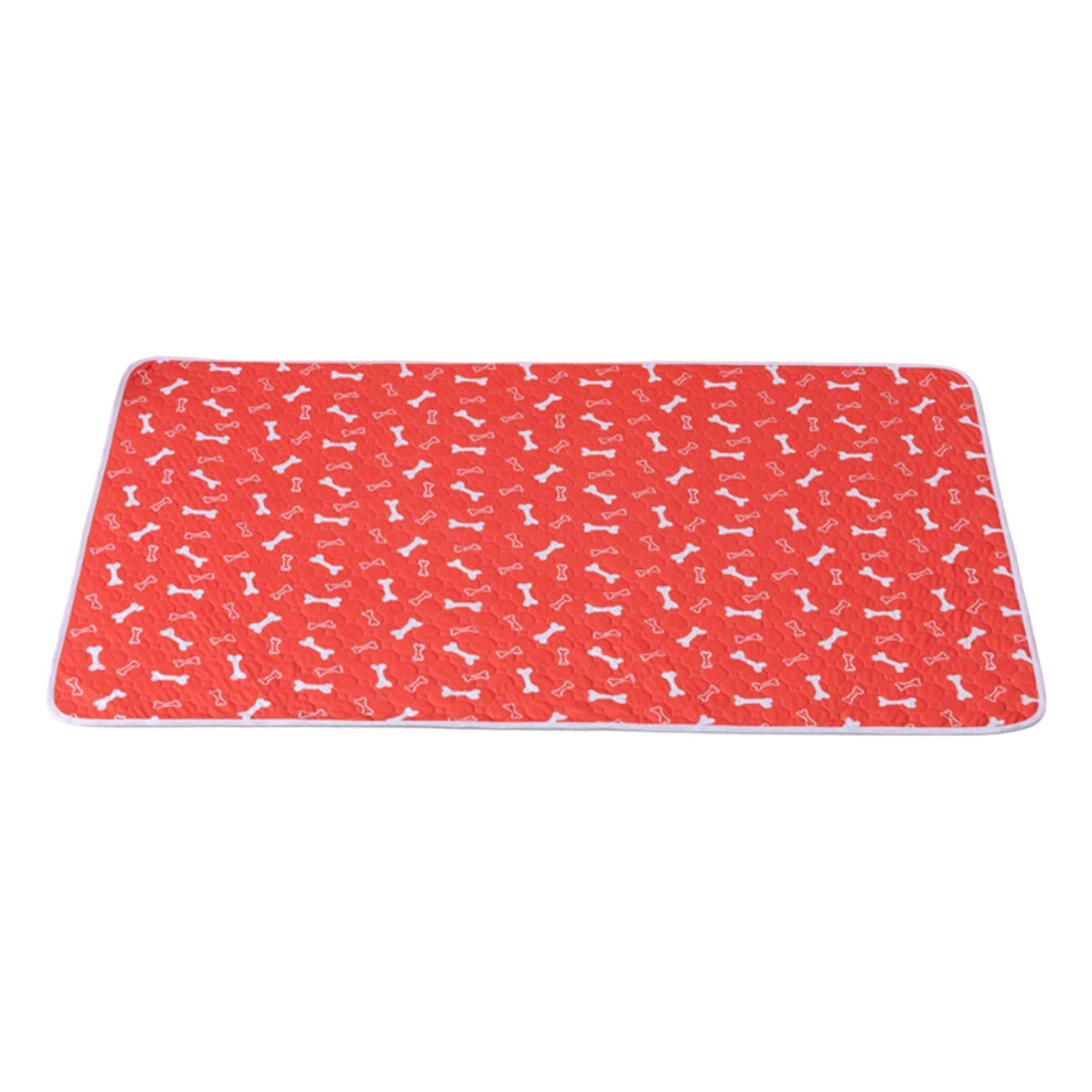 Pet Training Pee Pad High Density Polyester Absorbs Urine- L Red