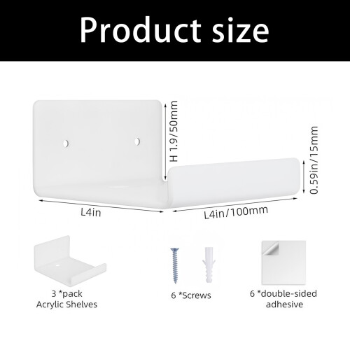 Compact Wall Shelf Multifunctional Organizers for-Black 2
