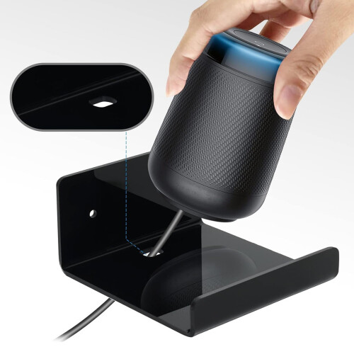 Compact Wall Shelf Multifunctional Organizers for-Black 1