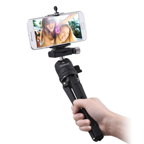Andoer Tisch-Desktop-Mini-Reisestativ mit 1