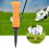Flexible Golf-Tees aus Kunststoff mit geringem 12