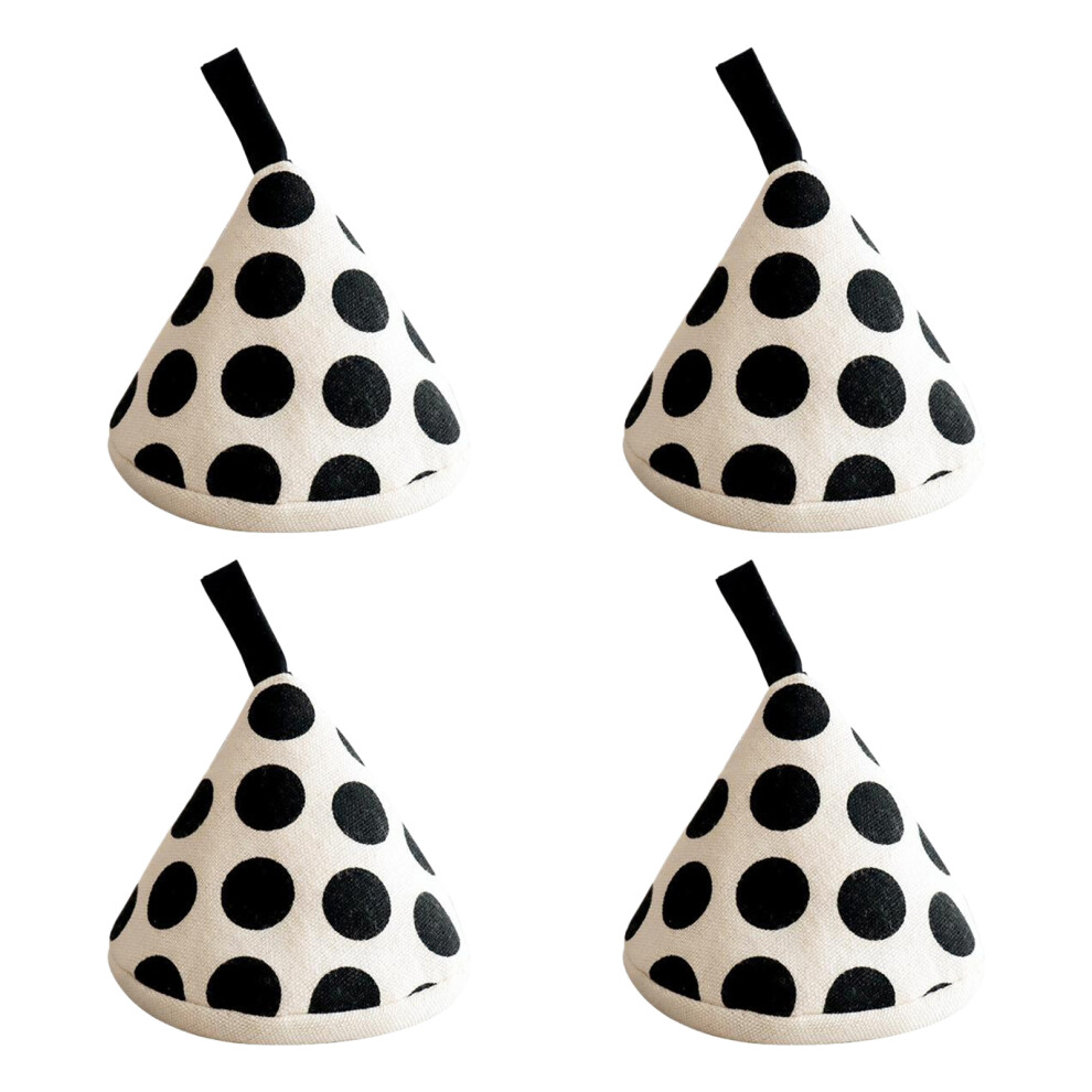 (Black, 12x9CM) 4pack/lot High Temperature Resistance Pot Holders And Oven Mitts For-image-OPC-PMSCXDW-NEW