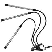 Lampada di crescita per piante USB da 5 V, collo a cigno di 65 cm, rosso/blu