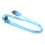 SATA 3.0 SolidState Datenkabel Transparent Blau 50cm für PC 6