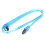 SATA 3.0 SolidState Datenkabel Transparent Blau 50cm für PC 5