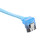 SATA 3.0 SolidState Datenkabel Transparent Blau 50cm für PC 9