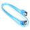 SATA 3.0 SolidState Datenkabel Transparent Blau 50cm für PC 14