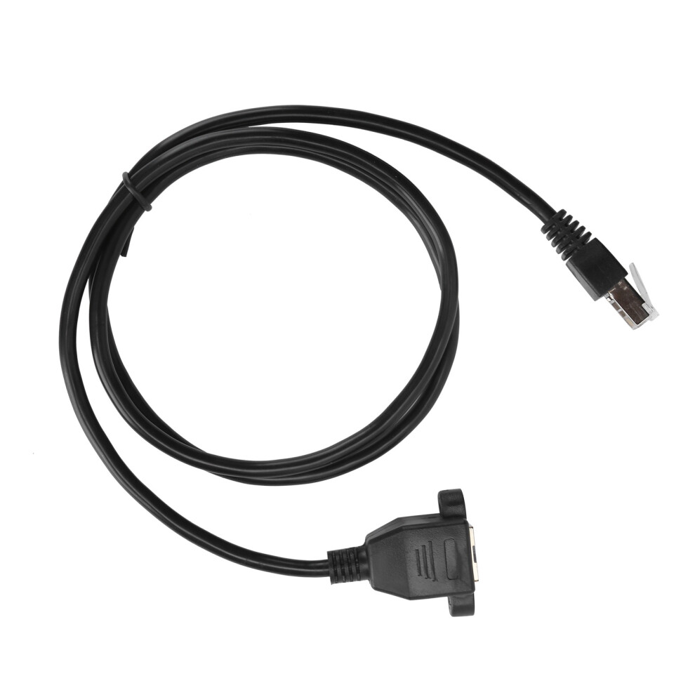 Ethernet Rj45 Cat6 Cord 1M Male To Female Lan Cable Black 4351358566141