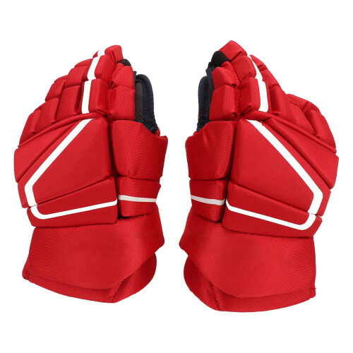 1 Paar rote Eishockeyhandschuhe, Handschutz,