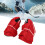 1 Paar rote Eishockeyhandschuhe, Handschutz, 12