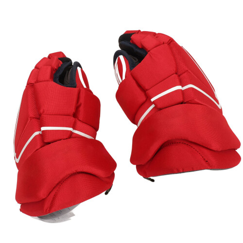 1 Paar rote Eishockeyhandschuhe, Handschutz, 2