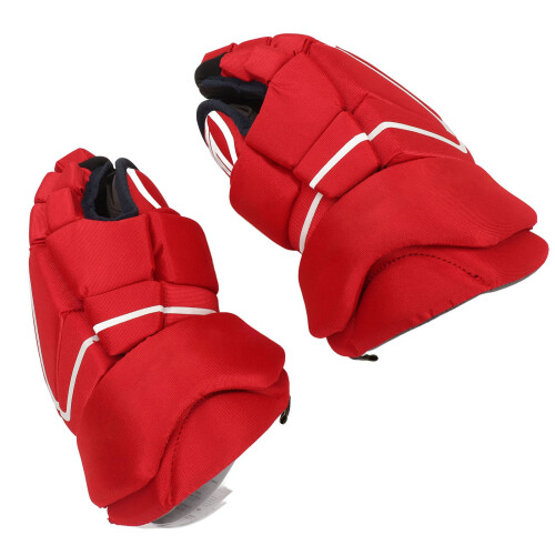 1 Paar rote Eishockeyhandschuhe, Handschutz, 1