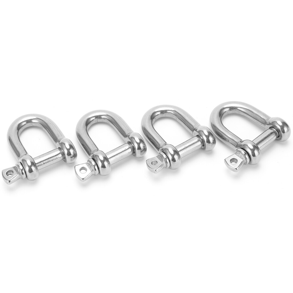 M10 Stainless Steel D Shackle 320Kg Rigging Hook For Marine & Hoisting 9331358569477
