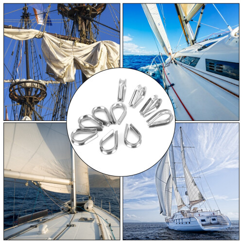 Pinces pour câble d'acier inoxydable de 6 mm pour bateau 2