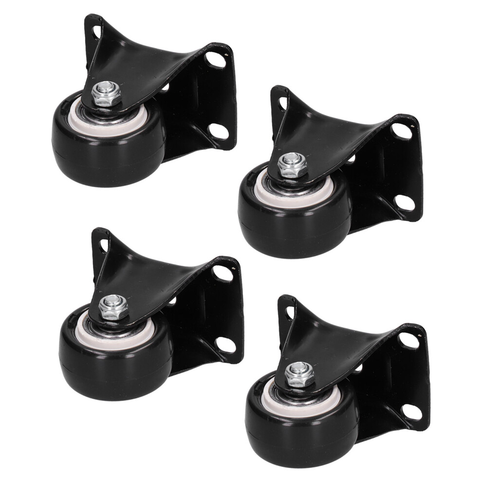 4Pcs 40Mm Heavy Duty Caster Wheels For Carts, Toolbox, Black 7901358570210