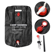 Tragbare PVC-Camping-Duschbeutel 10L, ideal für Reisen und Strand im Freien