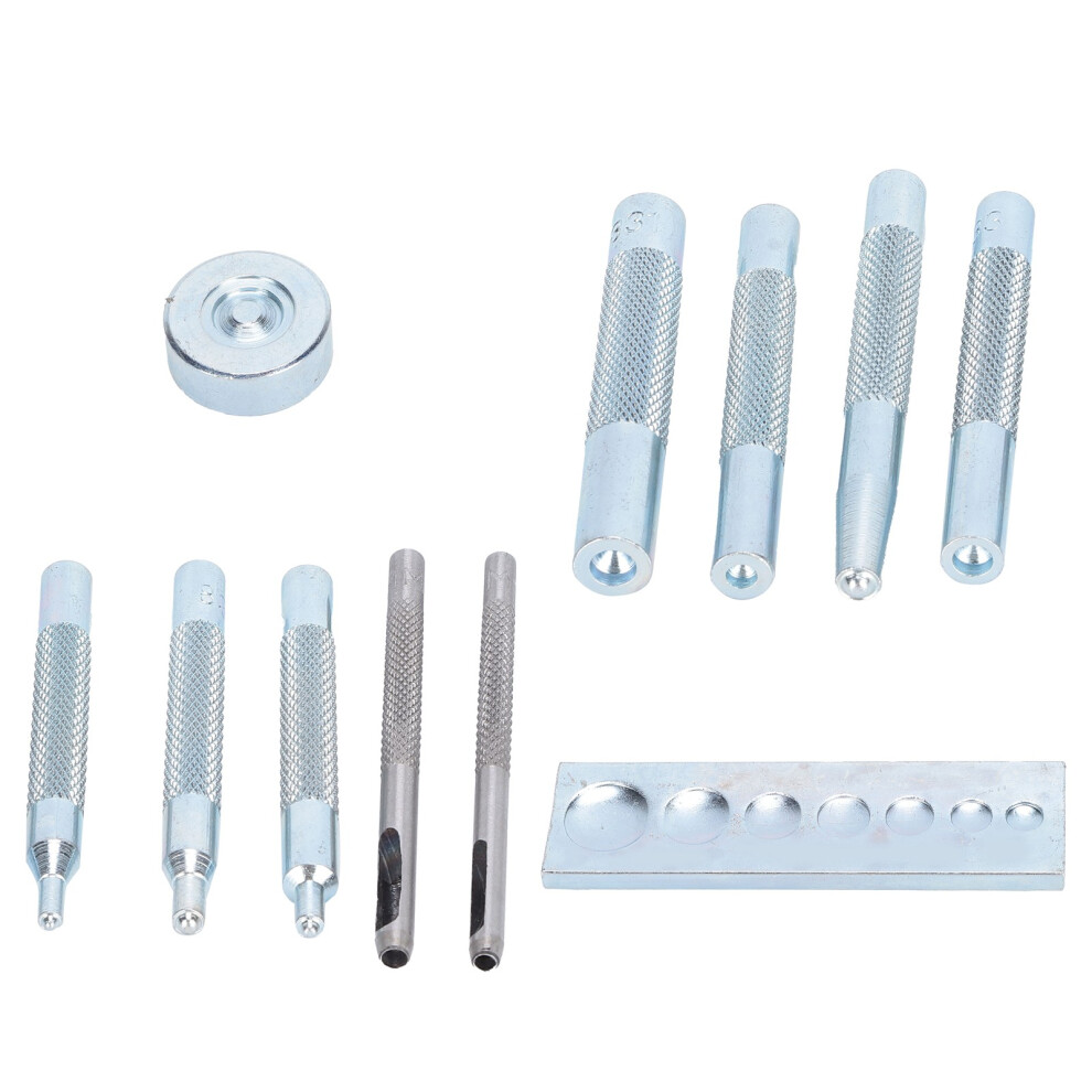Leather Hardware Punch Set With Eyelet Rivet Snap Dies Puncher & Base 6941358570958