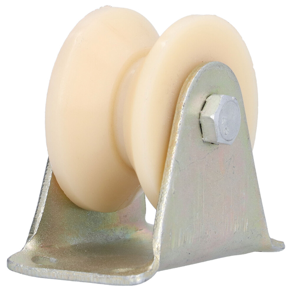 Rigid 50Mm Vtype Groove Wheel Castor With 2.5Mm Bracket For Heavy Lifting Gear 4901358570169