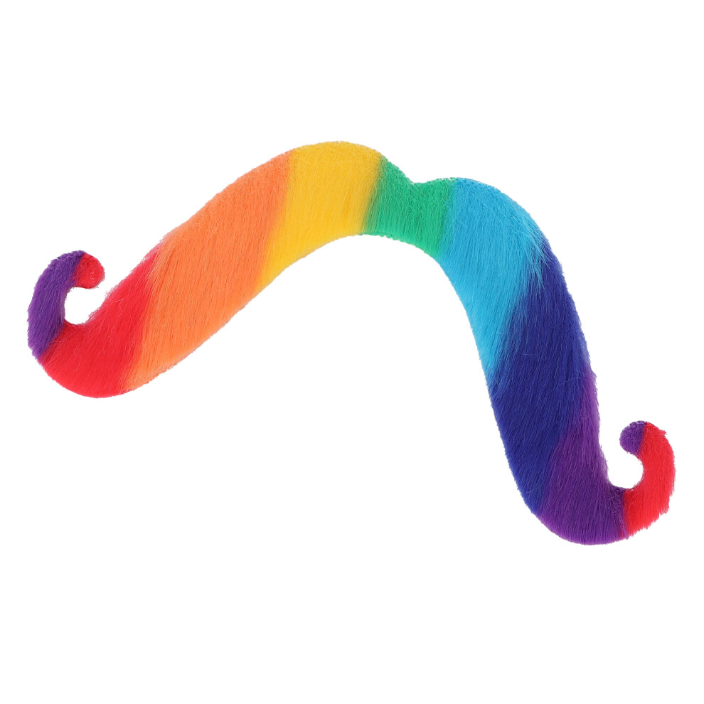 Colorful Fake Mustaches Flannel Novelty Costume Beards for Halloween