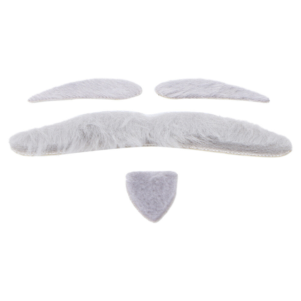 Fake Mustache Self Adhesive Novelty Fancy Costume Mustache Eyebrow Stickers