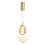 Visconte Edvin Glass Ceiling Pendant - Satin Brass 1