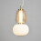 Visconte Edvin Glass Ceiling Pendant - Satin Brass 3