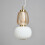 Visconte Edvin Glass Ceiling Pendant - Satin Brass 4