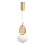 Visconte Edvin Glass Ceiling Pendant - Satin Brass 6