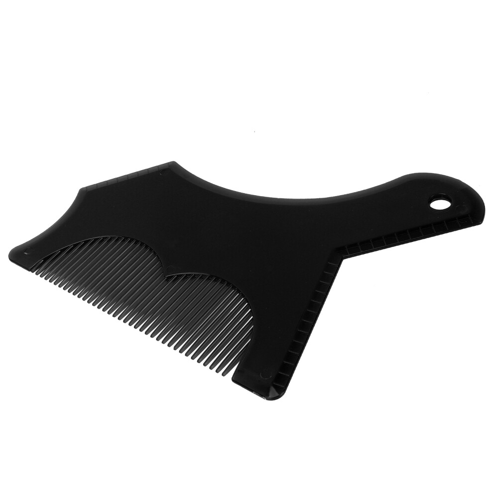 Black Plastic Beard Shaping Tool Beard Hairline Template Comb