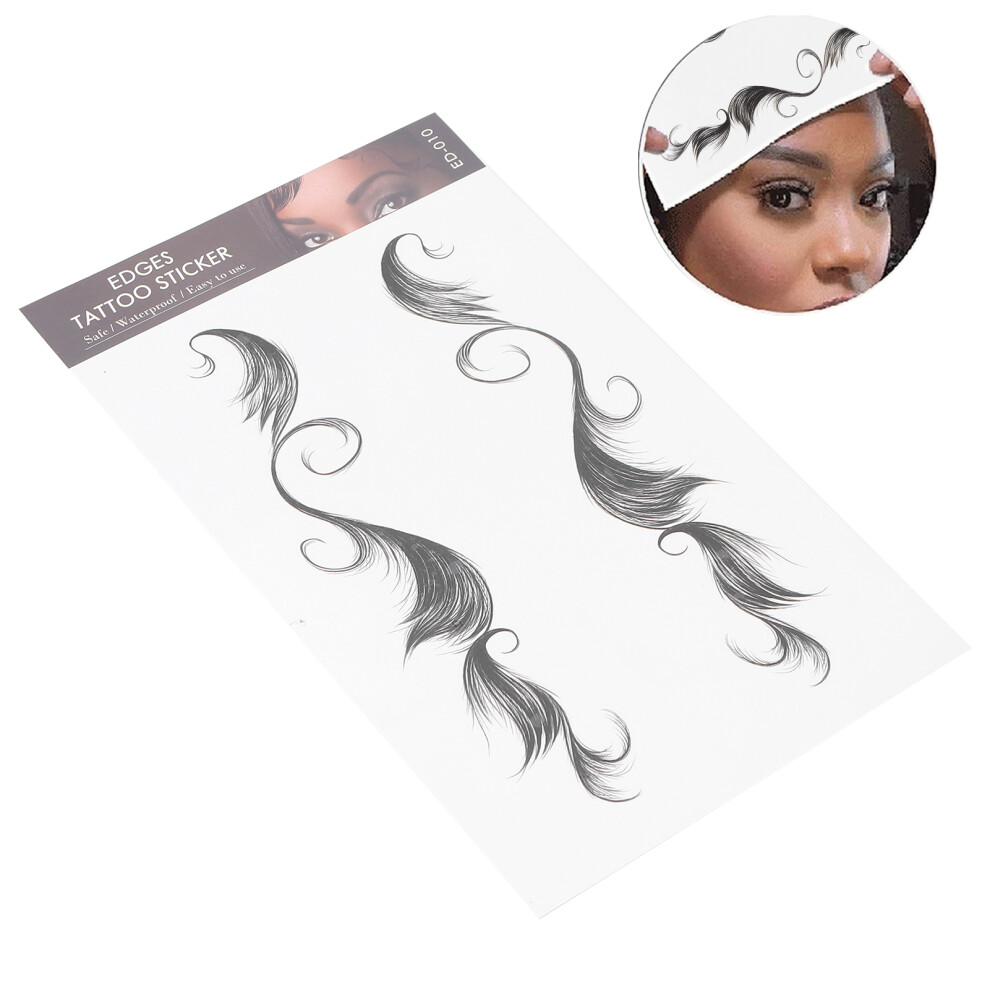 Waterproof Fake Hairline Sticker ED-10: Realistic Bangs for Women