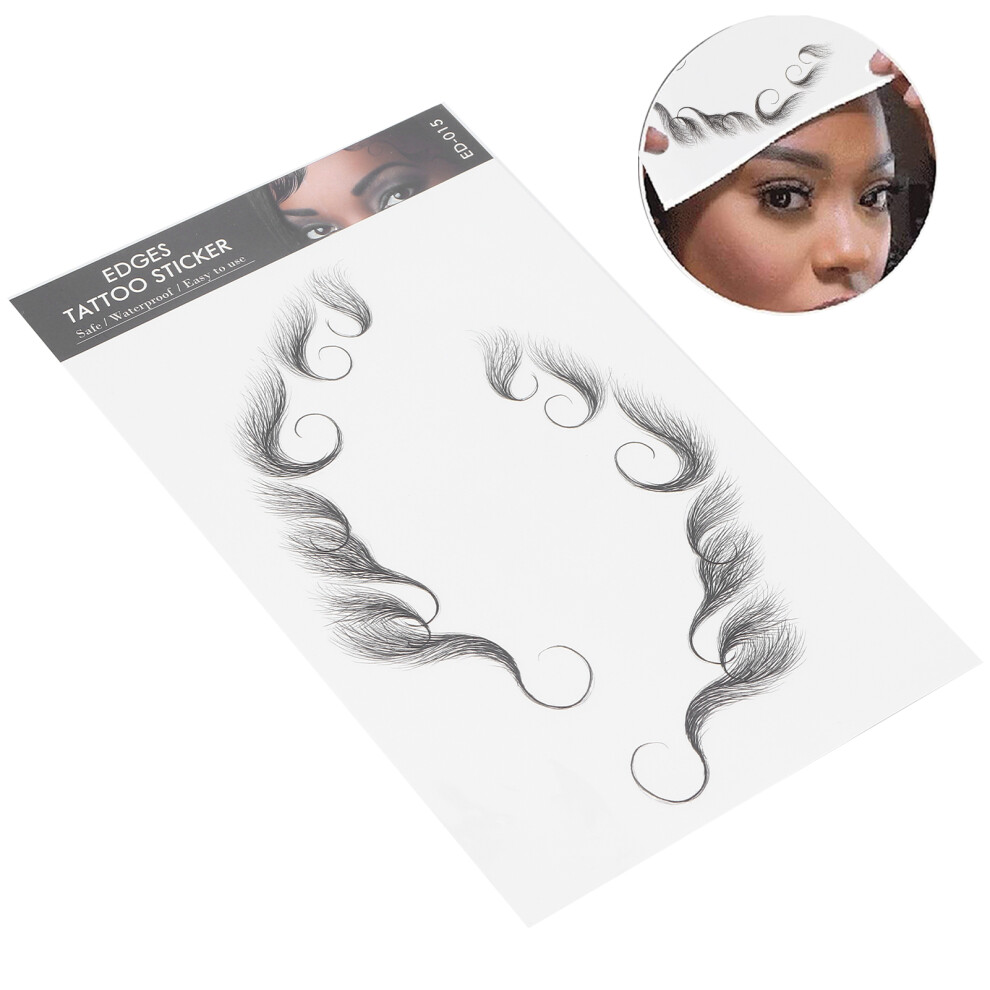 Waterproof Natural Edge Hairline Sticker Women 11x18cm Protective Tattoo