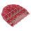 Turban Wraps - Style Plume, Taille Unique, Rouge Vin 1