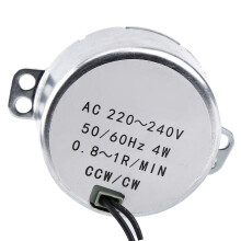 220-240V 4W Synchronmotor CW/CCW 0,8-1 U/Min für Ventilatoren, Lichter und Spielzeug