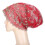 Turban Wraps - Style Plume, Taille Unique, Rouge Vin 8