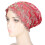 Turban Wraps - Style Plume, Taille Unique, Rouge Vin 12
