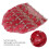 Turban Wraps - Style Plume, Taille Unique, Rouge Vin 11