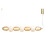 Visconte Edvin Glass Ceiling Pendant Bar - Brass 1