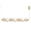 Visconte Edvin Glass Ceiling Pendant Bar - Brass 6