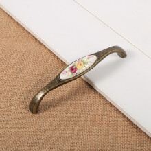 Vintage Keramik Bronze Türgriff - 8 Größen, 14,8 cm x 4,5 cm
