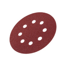 80 Grit 125mm Rote Polierscheiben mit 8 Löchern für Oberflächenpolitur