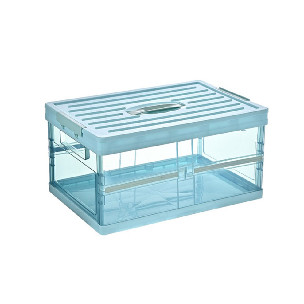 (30L Blue) Car Trunk Storage Box Foldable Transparent Organizer Sundries-image-OPC-PMSDN57-NEW