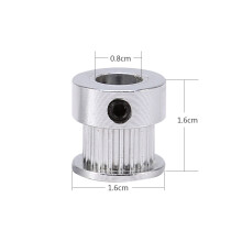 Aluminiumlegierung 2 Stück Riemenscheiben Rad 8mm Innendurchmesser 20 Zähne für 3D-Druckerteile