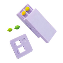 Plastic 3D Printed Lemon Bead Rolling Mold Professional-Purple