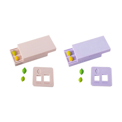 Plastic 3D Printed Lemon Bead Rolling Mold Professional-Purple 1