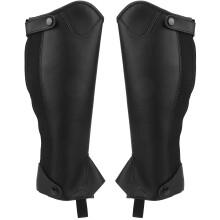 Children's Horse Riding Half Chap Body Protector Super Fiber Leather CXL