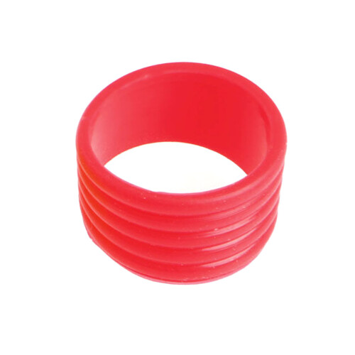 Racket Non Slip Racket Rubber Rings Set for Badminton-Red